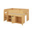 Lit mezzanine double avec armoire-493180333