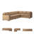 Gibbs 4-Piece Sectional