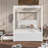 Wood Canopy Bed With Trundle Bed -72895108