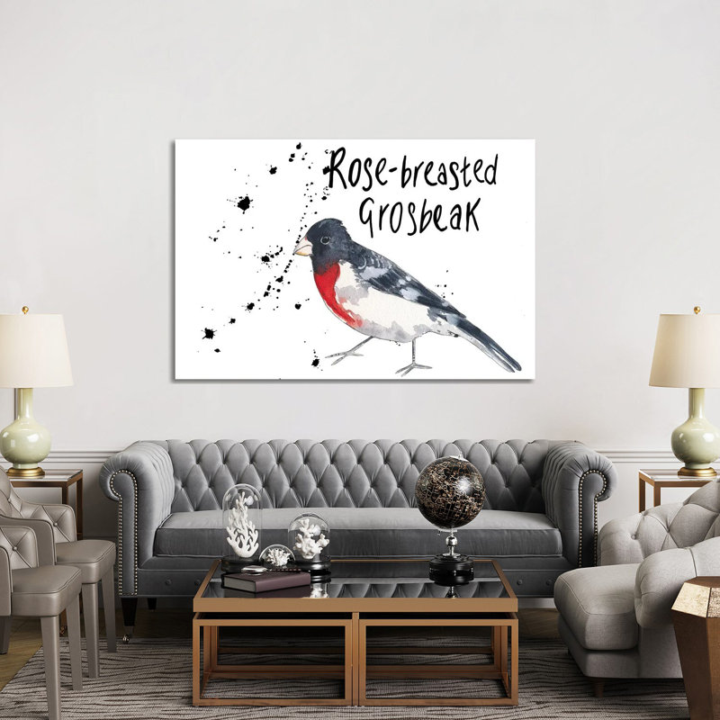 Rose-Breasted Grosbeak 1 Piece Wrapped Canvas Painting, 152.5 cm H x 101.5 cm W