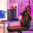 N-GEN Adjustable Ergonomic Faux Leather Swiveling PC & Racing Game Office Desk Chair with Flip-Up Arms-12673021