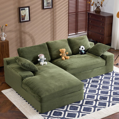 Corduroy Compressed Sofa It Has A Soft And SkinFriendly Sitting Feel