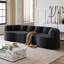 Canapé surdimensionné moderne sans os avec plusieurs coussins, canapé à quatre places en mousse à mémoire de forme pour des loisirs confortables-737429025