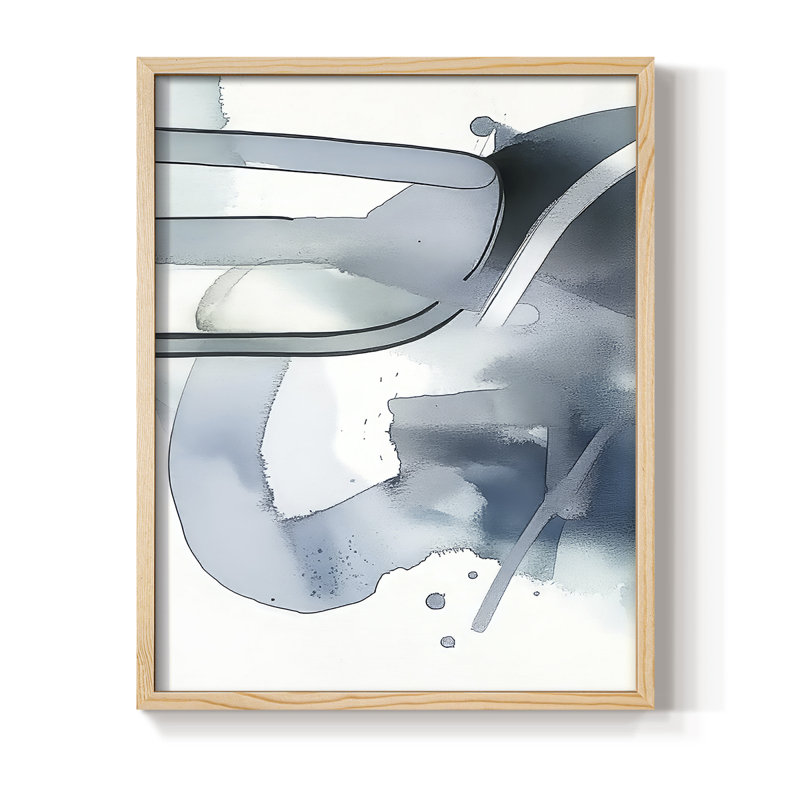 Série ABSTRACT DCCXLIX, reproduction encadrée - bois massif, H 11 po x l 9 po, Naturel