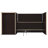 Halston Cappuccino 3-Drawer Office Computer Desk