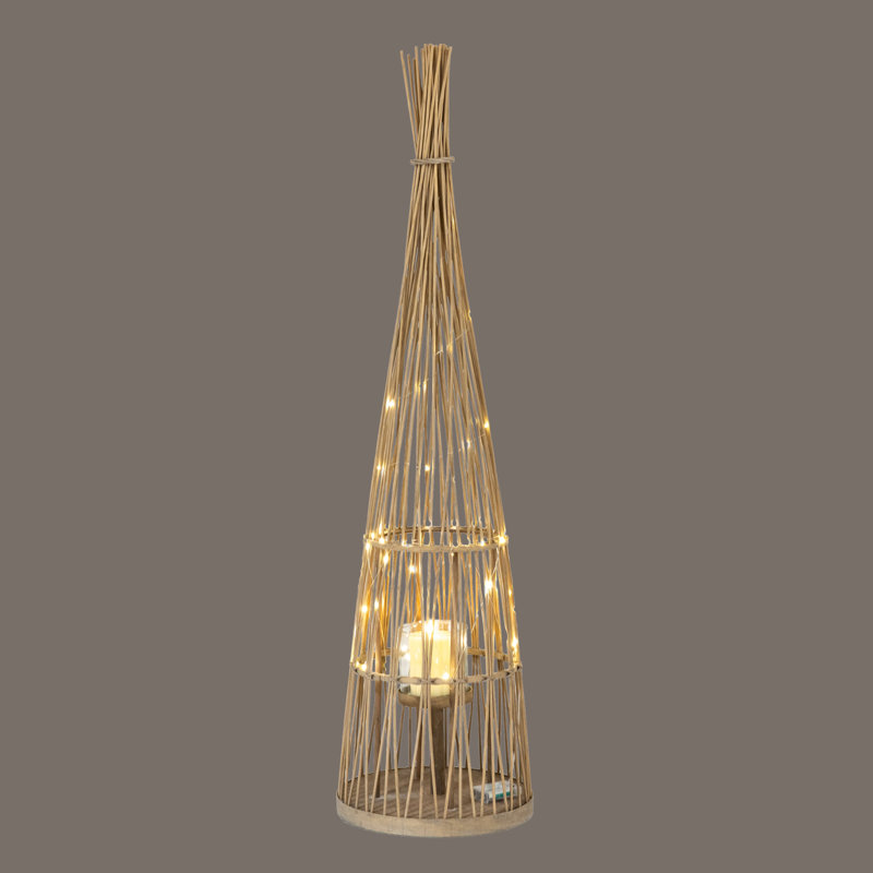 Andrian Wicker Candle Accessories, 130cm H x 32cm W x 32cm D