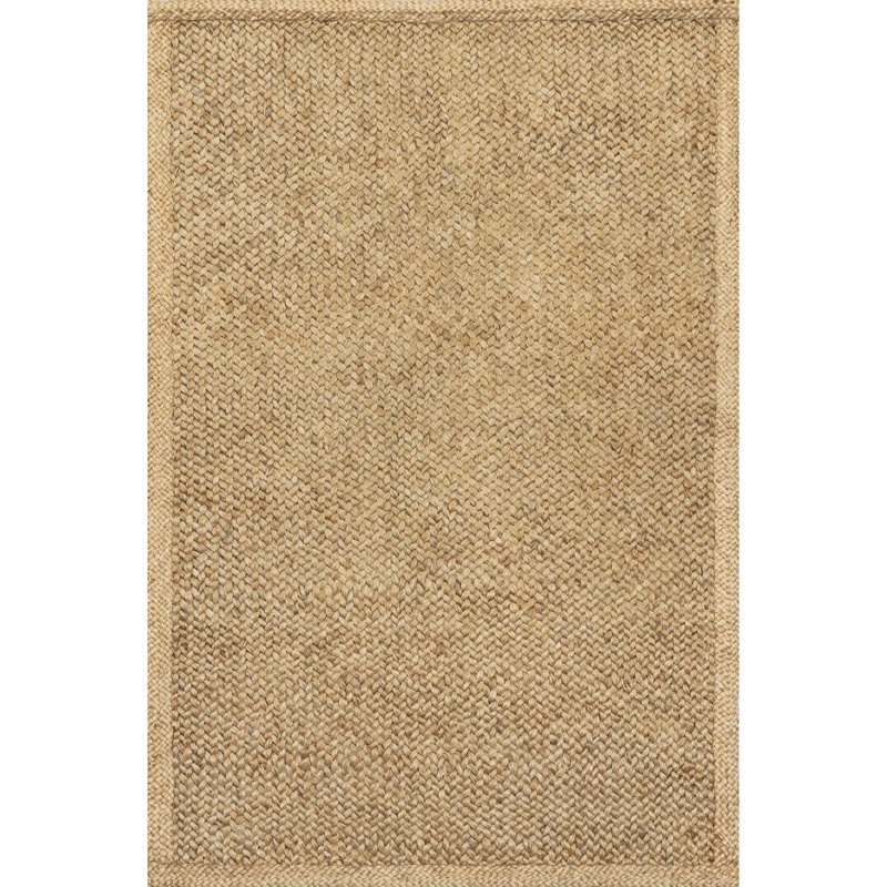 Willow Bordered Jute Area Rug, Rectangle 7'6" x 9'6"