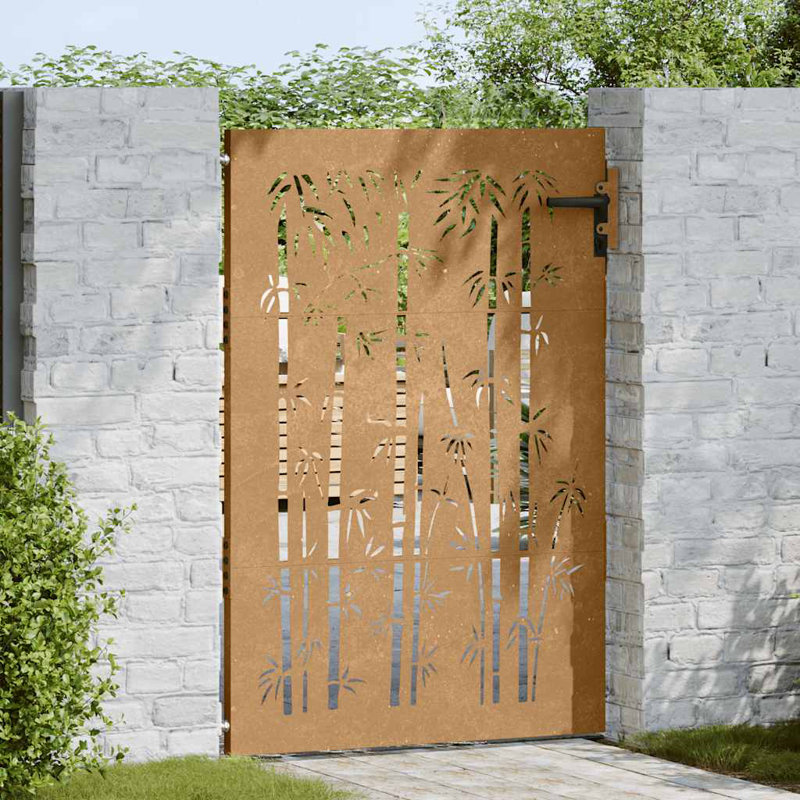 Porte de jardin vidaXL, 33,5 po x 59,1 po, Brun