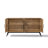 Randolph 63'' Modern Walnut Sideboard Buffet Cabinet, 4-Door Storage Cabinet with Shelves