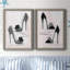 «Shoes That Dazzle I», ensemble de 2 peintures sur toile encadrées-751098866-751098864