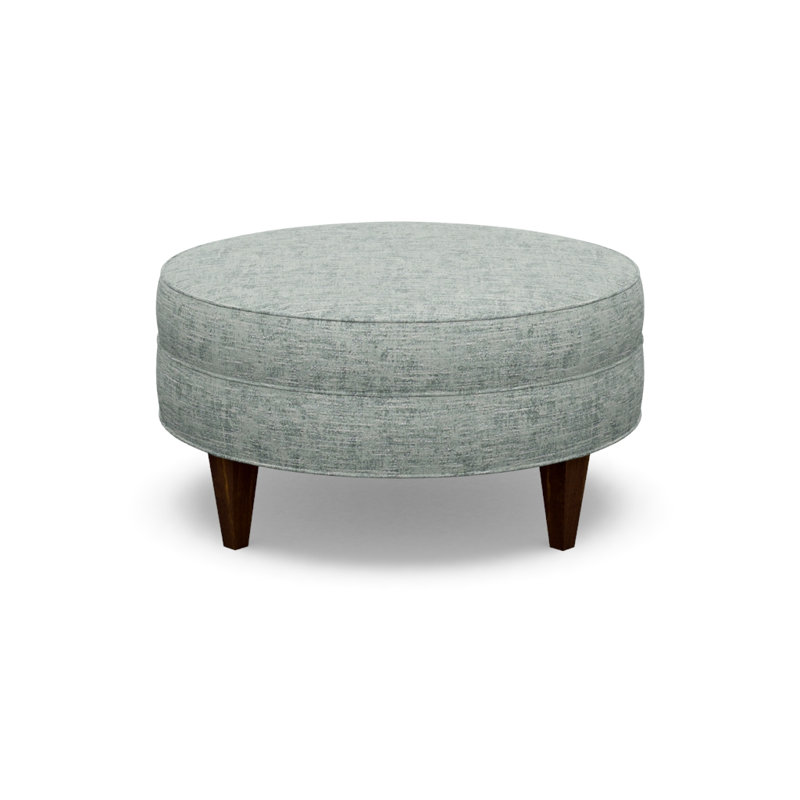 Ottoman Shop Round Ottoman, Walnut, 9637-49