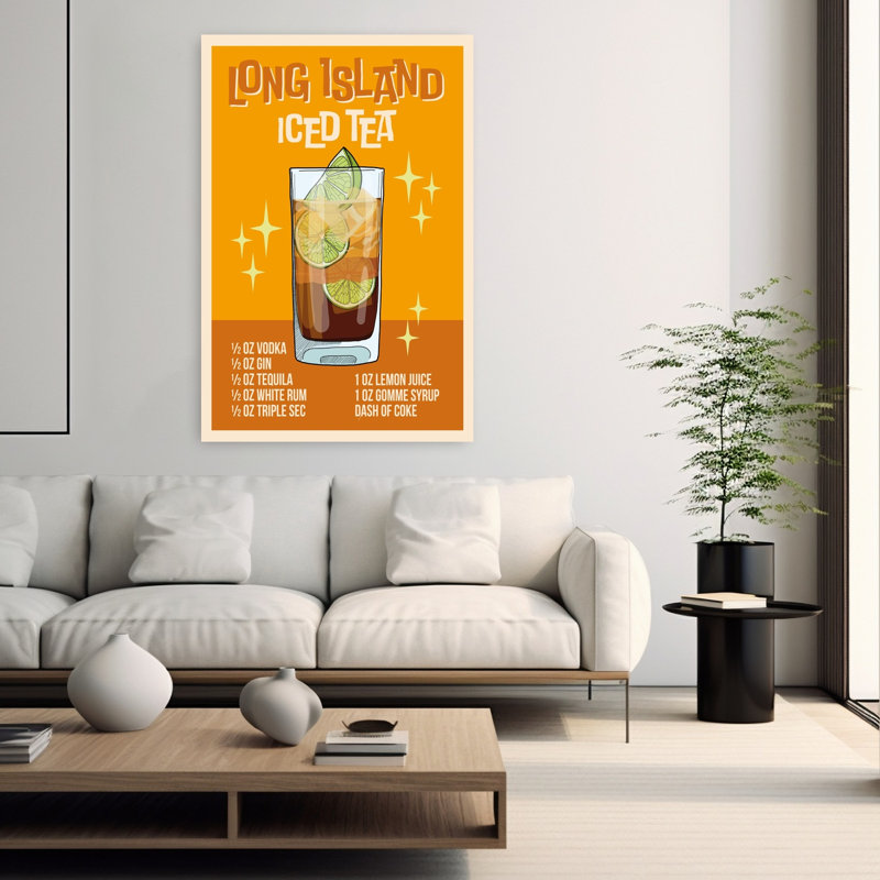 Art mural contemporain de Long Island, H 60 po x l 40 po