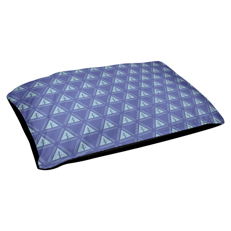 Coussin d'extérieur Chenoweth, Grand (l 50 po x P 7 po x H 40 po), Bleu / bleu sarcelle