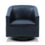 Fauteuil demi-tonneau pivotant en simili cuir Hall-687123747