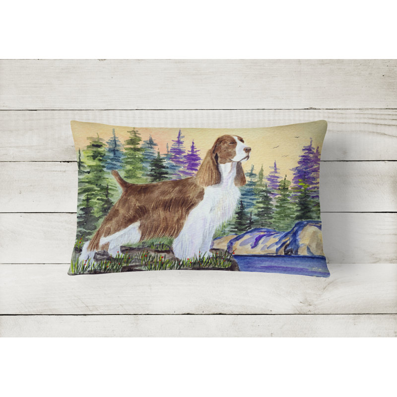Coussin décoratif intérieur/extérieur rectangulaire springer épagneul