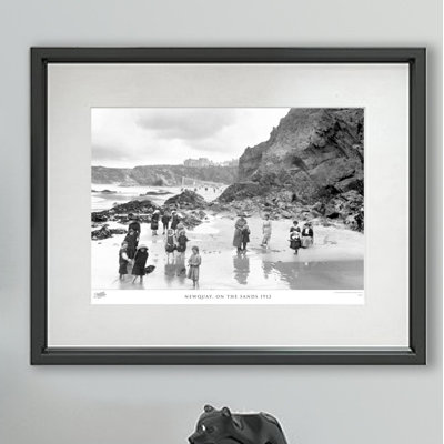 Newquay, On The Sands 1912 - Single Picture Frame Print