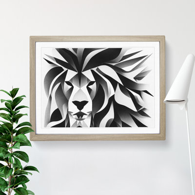 Abstract Lion - Framed Print