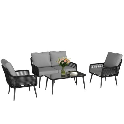 Rattan Sofa Set