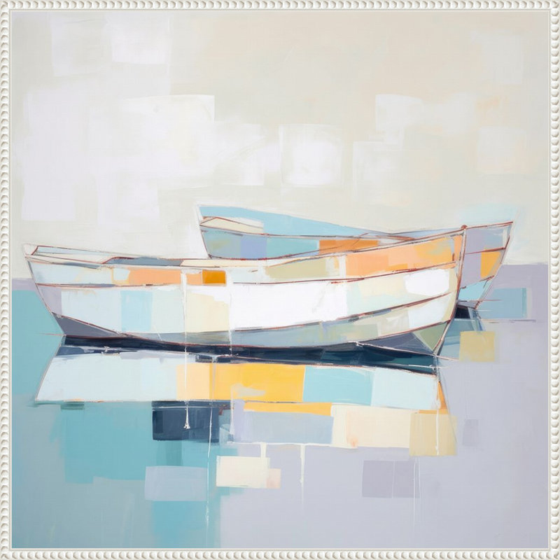 Impression sur toile encadrée «Maritime Tranquility I» par Irena Orlov, H 30 po x l 30 po