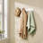Wall Mounted Coat Rack, 5 Double Metal Hooks