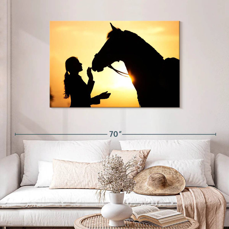 Cheval et fille Brampt