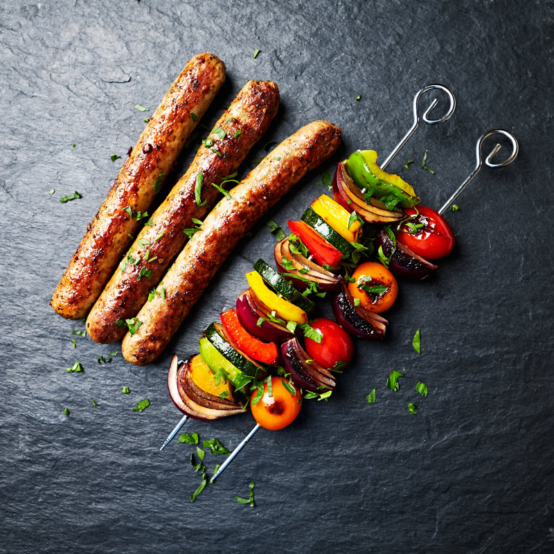 Grilled Sausages by Barol16 - Wrapped Canvas Print, 51cm H x 51cm W x 3.8cm D