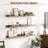 Floating Shelves For Wall Decor And Storage, Set Of 6 Wooden Wall Mounted Shelves For Living Room, Bedroom, Bathroom, Kitchen, Long Picture Ledge Shelves With Elegant Design-507500444