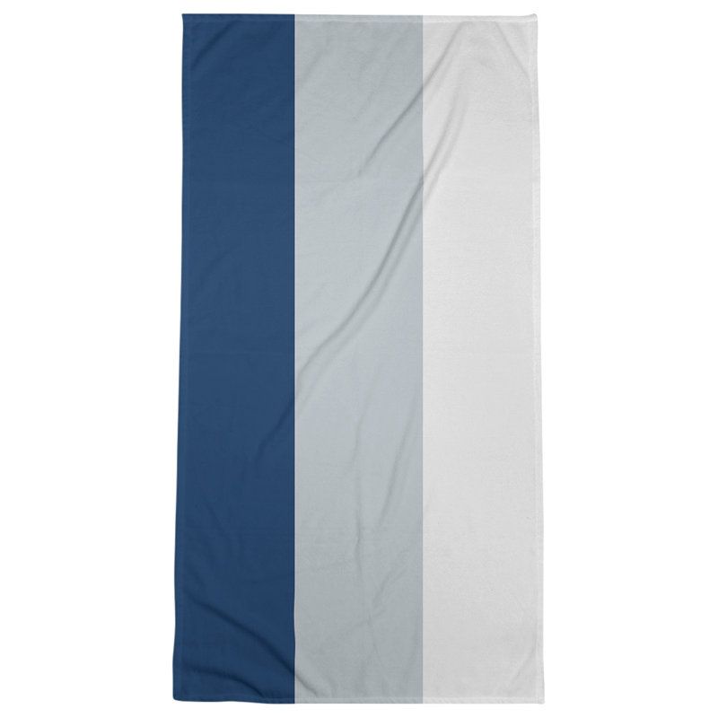 Washington Basketball Bath Towel, Navy Blue/Silver/White