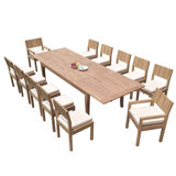 Lamont Outdoor 13 - Piece Teak Dining Set
