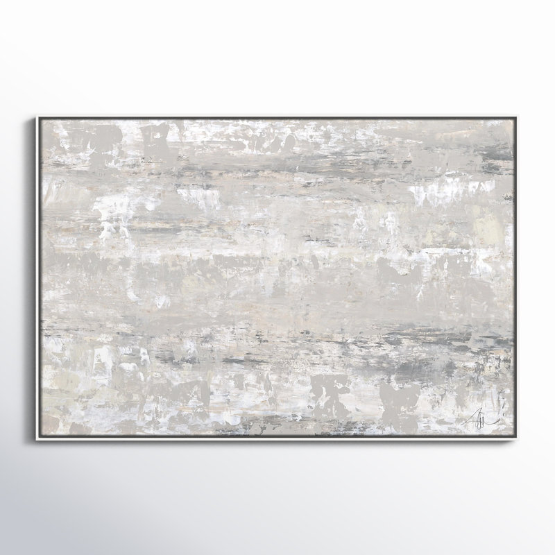 Tryston "Desert Winds" by Filippo Ioco Framed Graphic Art Print , White Framed Canvas, 41.5" H x 61.5" W x 2" D