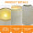 32" Ceramic Outdoor Water Fountain with LED Lights, Cascading Waterfall & 3D Tropical Leaf Embossed Jar in Beige Glaze for Patio Yard Porch Relaxation-2124142927