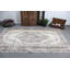 Tapis turc rétro tissé à la main avec des nuances beiges fraîches pour un décor de salon et de chambre à coucher élégant
