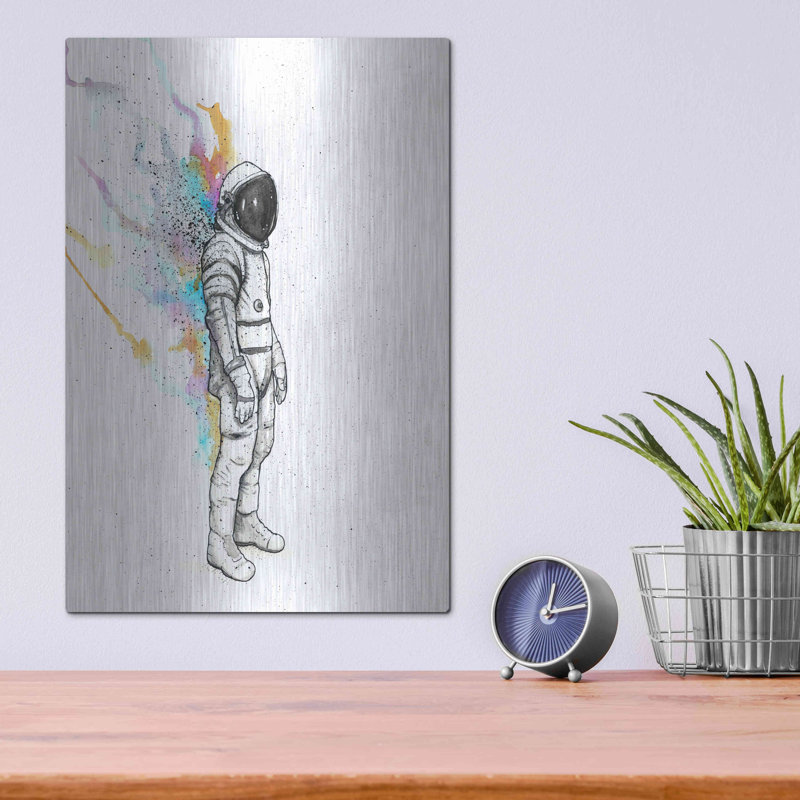 «Astronaut Heat» par Craig Snodgrass, art mural en métal, H 16 po x l 12 po