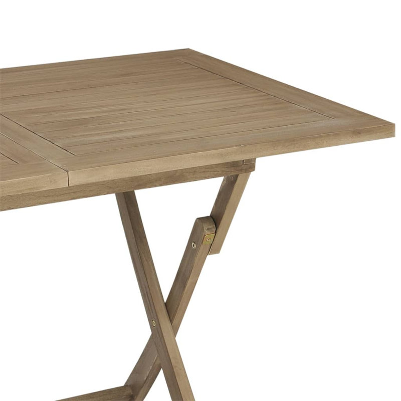 Foldable Wooden Coffee Table, 29.5" H x 47.2" L x27.6" W, Gray