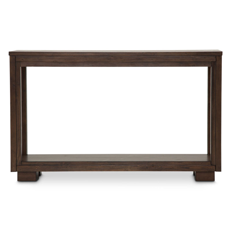 Carrollton 52'' Brown Solid Wood Console Table with Storage