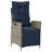 Vidaxl Patio Dining Set With Cushions Poly Rattan, Square Table-124239593-124239596-124239603