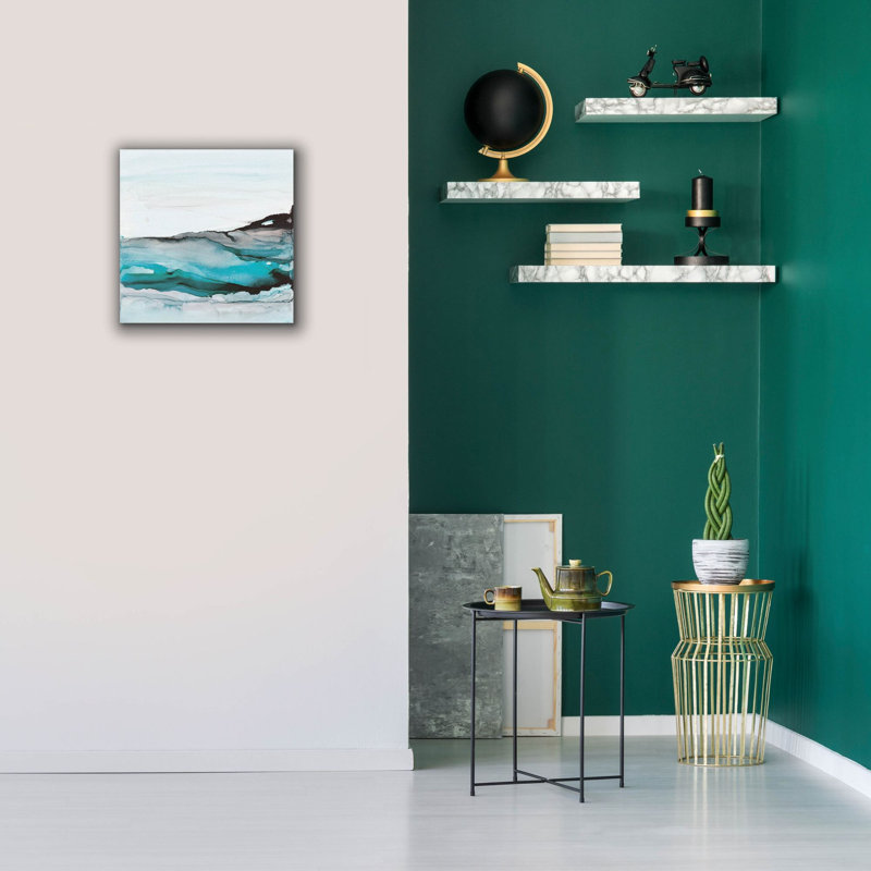 «Aquascape 1» par Chris Paschke, art mural sur toile, H 18 po x l 18 po x P 0,75 po