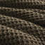 Édredon pour lit simple avec tissu en chenille tricoté gaufré, 100%, 2 taies décoratives, revers, lavable à la machine, literie de taille brune, rembourrage, dos, délavé, brunâtre