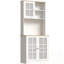 Kitchen Veloz avec huche, portes en verre et tablettes réglables