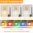 Rgb Rechargeable Wall Sconce With Amber Tulip Glass,Multifunctional Gold Wireless Wall Sconces((Set Of 2)-1928440108-1928440109