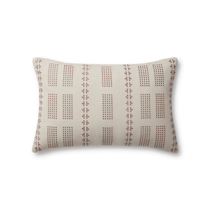 Housse et coussin rectangulaires en coton Thomas par Jean Stoffer x Loloi, Polyester/ Bourre en polyester
