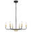  Liseli 6 - Light Dimmable Classic / Traditional Chandeliers, Black/Gold Light Fixture for Dining Room Kitchen Island Foyer-22.24"W x 74.8"H-285178412