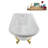62" Streamline Clawfoot Tub,Tray,Drain, Clawfeet-101628985-102218224