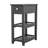 24" Tall End Table With Drawer and Shelves, Narrow Side Table for Small Space-725190309