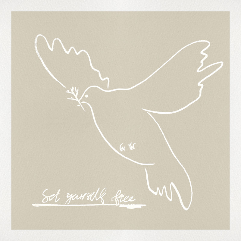 Peace Dove I by Melissa Wang - Wrapped Canvas Print, 91cm H x 91cm W