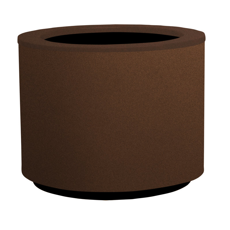 Metal Pot Planter, Corten, 90cm H x 42cm W