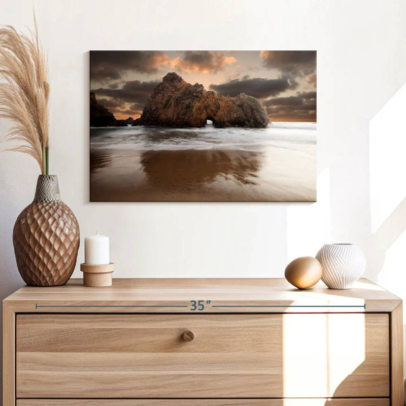 Gillard Big Sur Beach Sunset, 16" H x 24" W