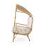Fauteuil de patio Cozy Casual avec coussins d'eau, 37,21 po, coussins d'extérieur fabriqués à la main pour l'été, 55,93 H,
