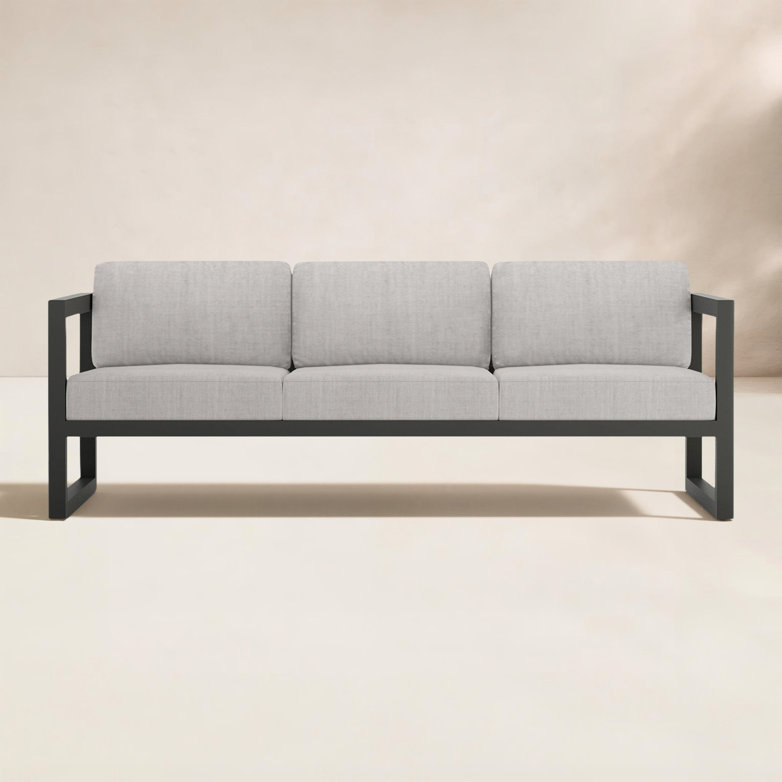 Smith 84" Sunbrella® Patio Sofa, Cast Silver, Slate