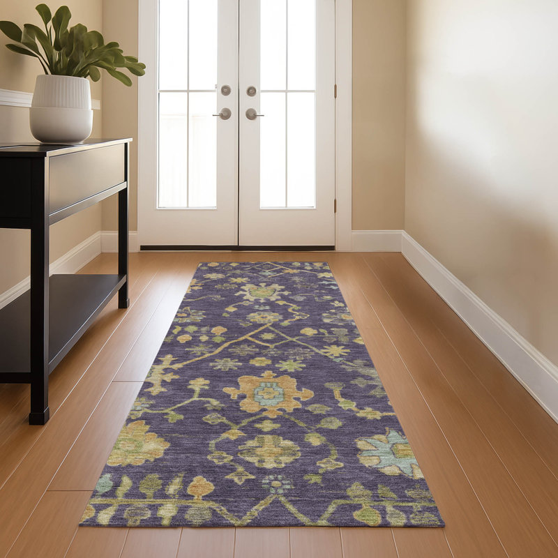 Premium Machine Washable Alaina AMF1930 Global Rug, Runner 2'3" x 7'6"